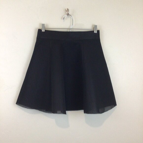 Express Black Mesh Outer Layer Poofy Party Skirt - Picture 4 of 5